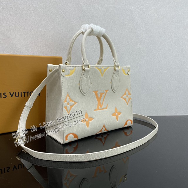 Lv路易威登2023專櫃新款OnTheGo小號手袋 LV清新漸變色彩購物袋托特包 ydh5062
